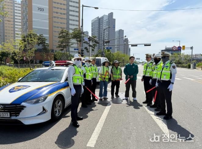 군산시-군산경찰서, 우기 대비 교차로 통제 FTX 실시