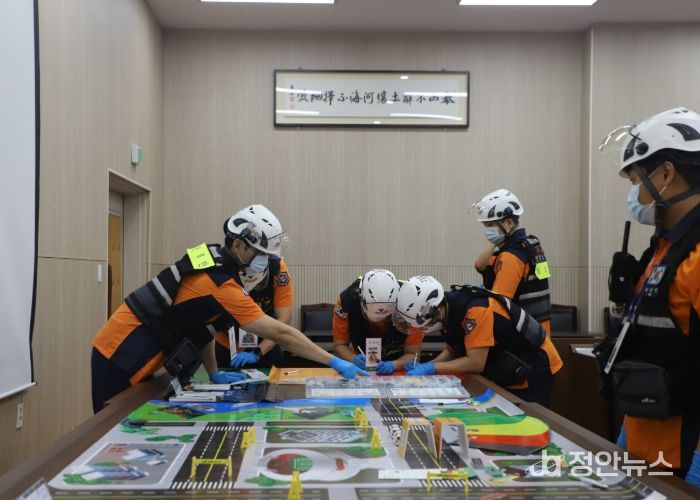 계양소방서, 다수사상자 도상훈련키트 활용 도상훈련