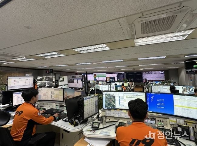 전북특별자치도소방본부 119종합 상황실