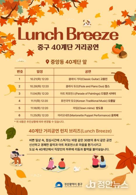 40계단 문화관광 테마거리 활성화를 위한 ‘40계단 거리공연