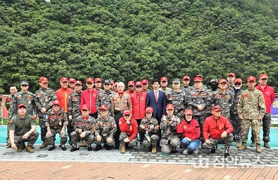 해병대 전우회 달서구지회, 월광수변공원 도원지 정화활동 실시