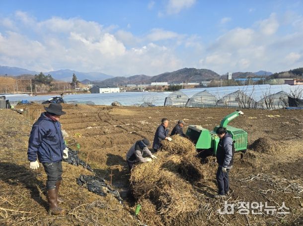 진안군, 하반기 영농부산물 파쇄 지원 접수