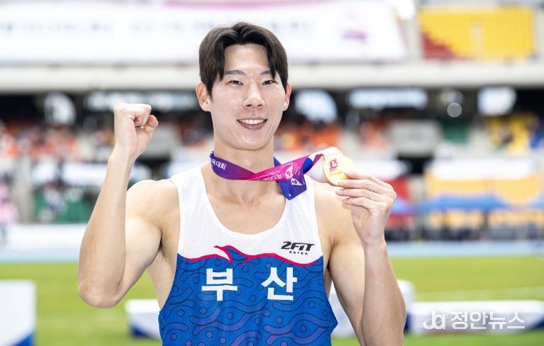 연제구청 육상팀 진민섭 선수, 제106회 전국체육대회 금메달 획득