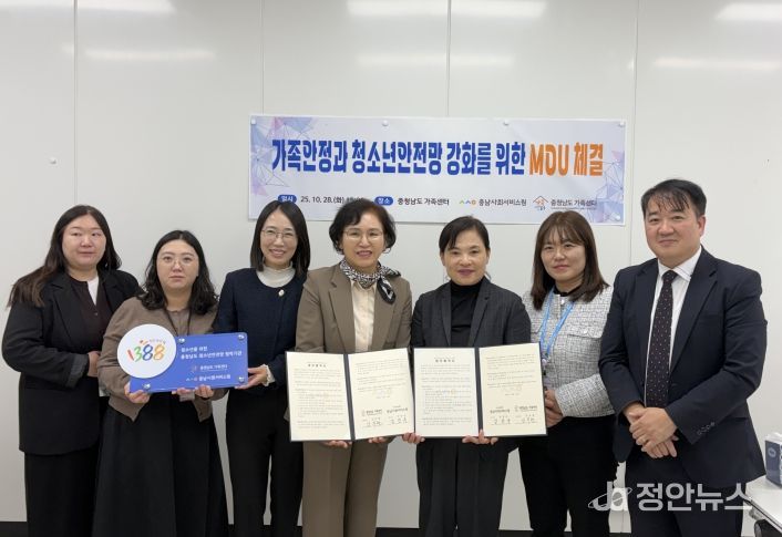 2025년 충남사회서비스원과 충청남도 가족센터 간의 업무협약 체결