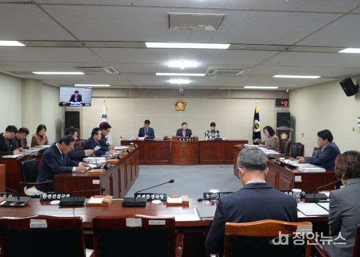 음성군의회, 11월 정례의원간담회 개최
