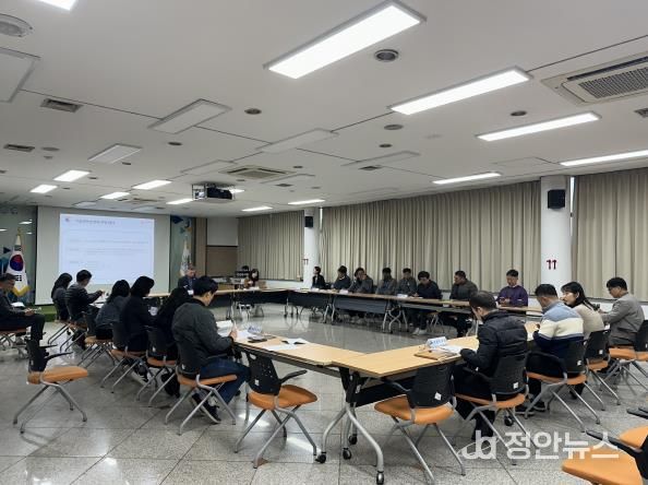 안산도시공사 본사에서 진행 중인 기능연속성 계획 훈련 모습. (사진=안산도시공사 제공)