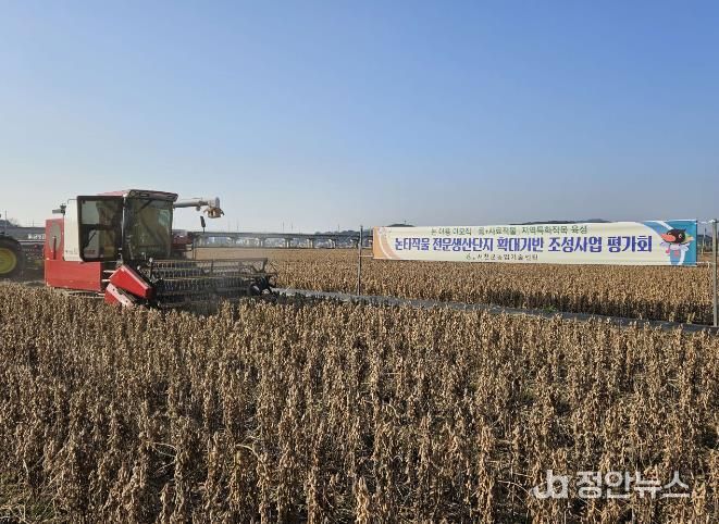 서천군, 논타작물 생산단지 기반조성 평가회 개최