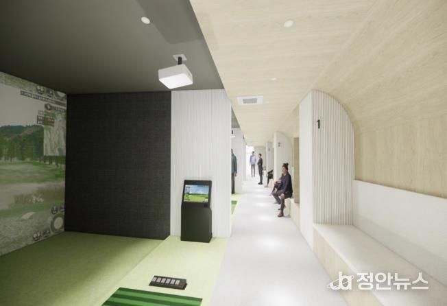 용산 스크린 파크골프장 삼각지점 투시도