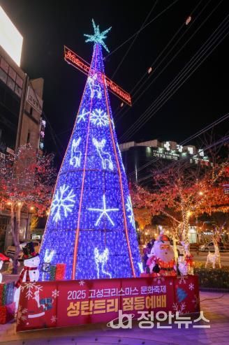 고성군, 2025 고성크리스마스 문화축제 성탄트리 점등 행사 개최