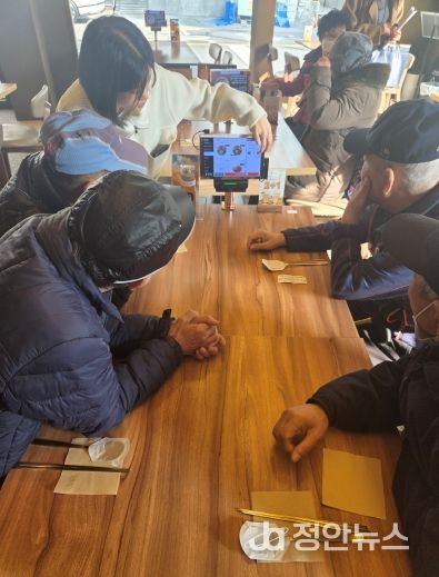 키오스크 먹거리 지원사업 진행