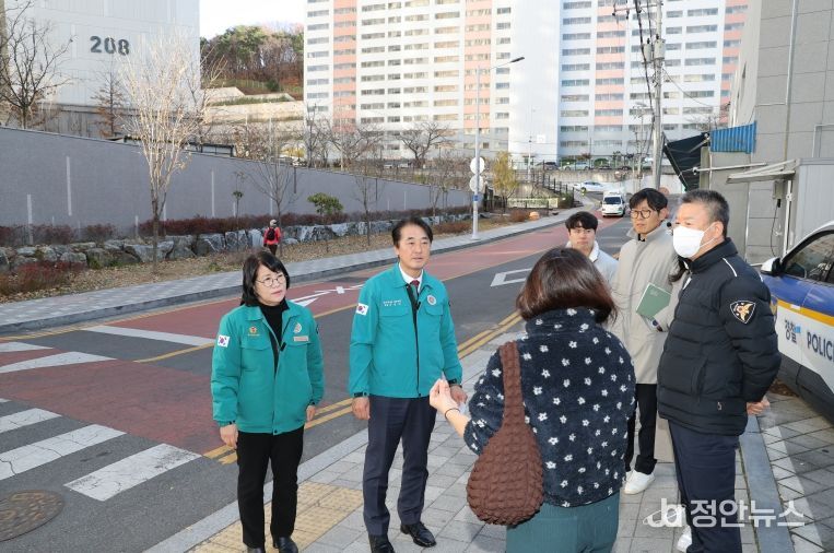 이상기 남구의장 야음동 교통민원 현장 방문