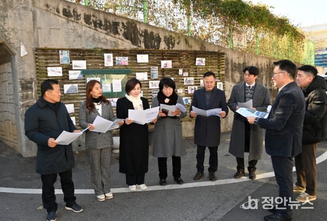 벽화경관개선사업 현장 점검.