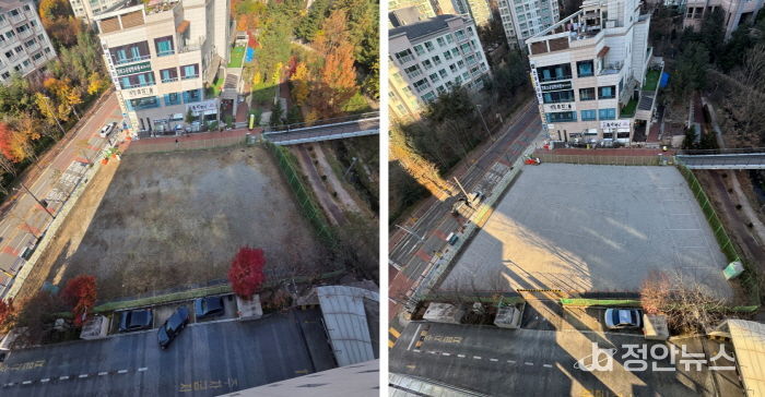 공사 전(좌),공사 후(우)