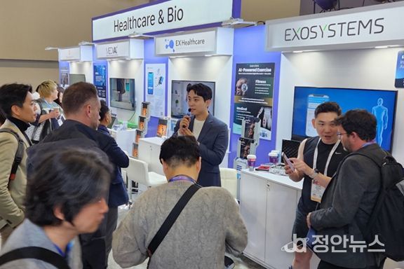 엑소시스템즈 및 파미티 CES 2026 부스 현장