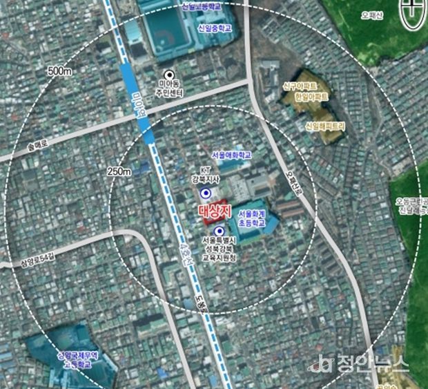 위치도 (강북구 미아동 127-9번지)