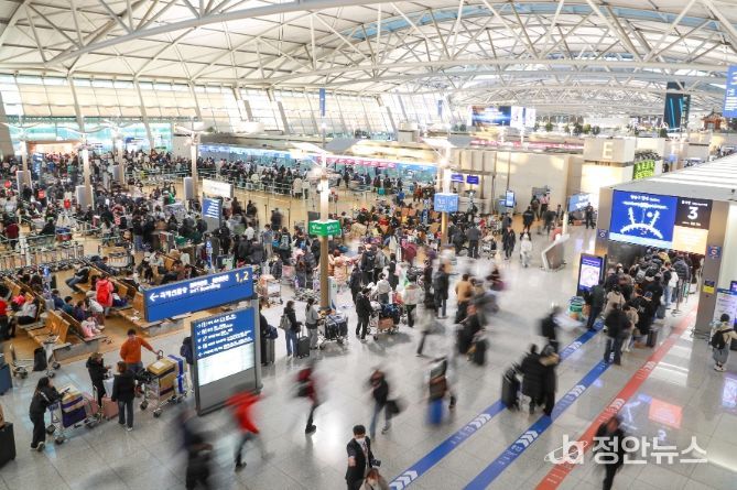 인천공항 제1여객터미널 전경
