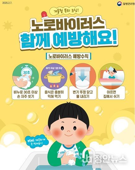 노로바이러스감염증 예방수칙 포스터