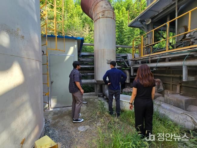 대기배출시설 정상가동 여부 점검 현장