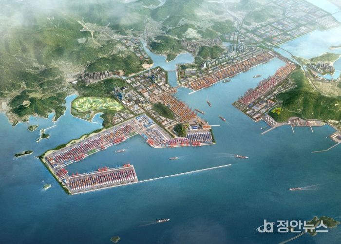 진해신항 조감도