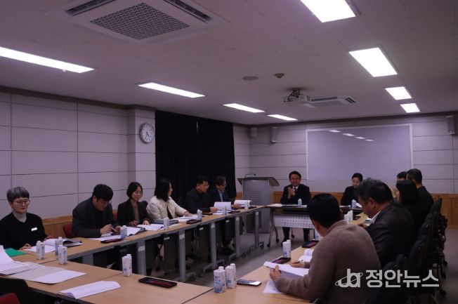 안장헌 위원장, 아산 교육 현안 점검