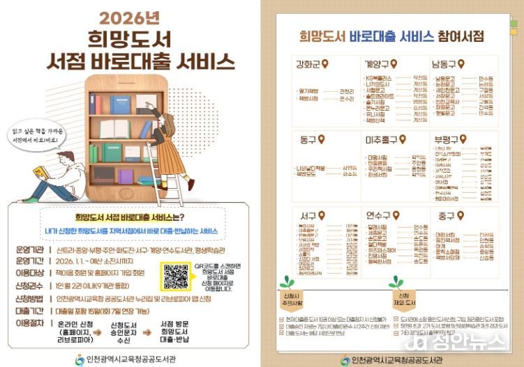 ‘희망도서 서점 바로대출’ 서비스 운영