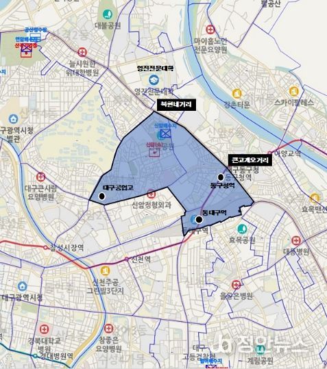 동구 일부 지역, 흐린 물 출수 예상 안내