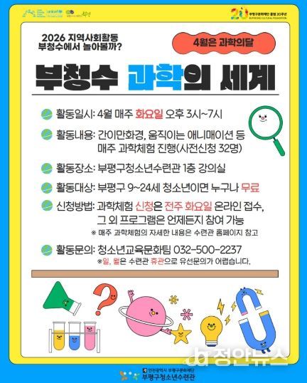 청소년수련관 4월과학의세계_포스터